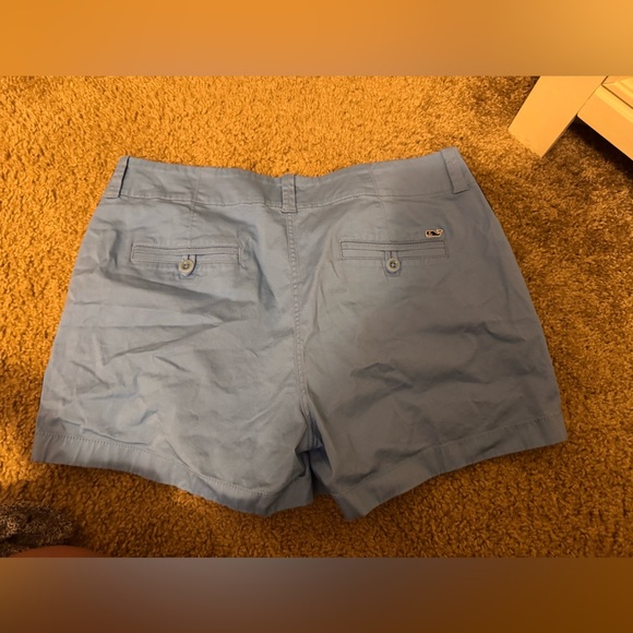 Vineyard Vines Sky Blue Athletic Shorts with Stripe - Picture 2 of 4